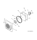 CONVECTION FAN Diagram and Parts List for  General Electric Range