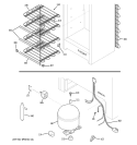 SYSTEM Diagram and Parts List for  General Electric Freezer
