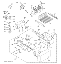 Part Location Diagram of WR60X10258 GE Auger Motor