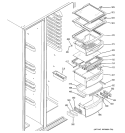 Part Location Diagram of WR14X10159 GE SEAL SIDES CHILL