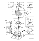 PUMP Diagram and Parts List for  General Electric Water Softener