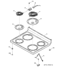 COOKTOP Diagram and Parts List for  General Electric Range