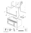 INSTALLATION PARTS Diagram and Parts List for  General Electric Microwave