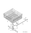 UPPER RACK ASSEMBLY Diagram and Parts List for HLD4000N00WW  Hotpoint Dishwasher