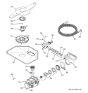 MOTOR - PUMP MECHANISM Diagram and Parts List for HLD4000N00WW  Hotpoint Dishwasher