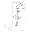 PUMP PARTS Diagram and Parts List for  General Electric Ice Maker
