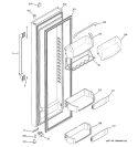 Part Location Diagram of WR71X10761 GE Module Shelf Insert - Clear