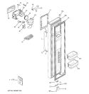 FREEZER DOOR Diagram and Parts List for  General Electric Refrigerator