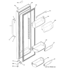 FRESH FOOD DOOR Diagram and Parts List for  General Electric Refrigerator