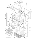 BODY PARTS 1 Diagram and Parts List for  General Electric Wall Oven