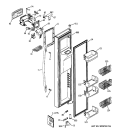 FREEZER DOOR Diagram and Parts List for  General Electric Refrigerator