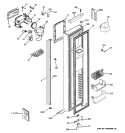 FREEZER DOOR Diagram and Parts List for  General Electric Refrigerator