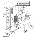 FREEZER SECTION Diagram and Parts List for  General Electric Refrigerator