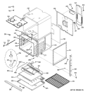 BODY PARTS Diagram and Parts List for  General Electric Wall Oven
