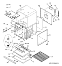 LOWER OVEN Diagram and Parts List for  General Electric Wall Oven