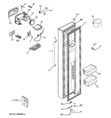 FREEZER DOOR Diagram and Parts List for  General Electric Refrigerator