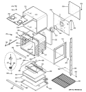 LOWER OVEN Diagram and Parts List for  General Electric Wall Oven