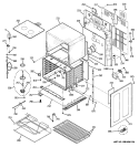 LOWER OVEN Diagram and Parts List for  General Electric Range