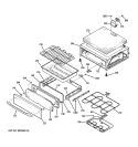 WARMING DRAWER Diagram and Parts List for  General Electric Range