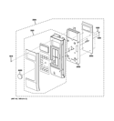 Part Location Diagram of WB56X23862 GE CONTROL PANEL Assembly