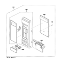 CONTROLLER PARTS Diagram and Parts List for  General Electric Microwave