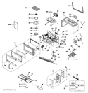 MICROWAVE Diagram and Parts List for  General Electric Microwave