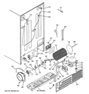 SEALED SYSTEM & MOTHER BOARD Diagram and Parts List for GSE28VHBATWW  General Electric Refrigerator
