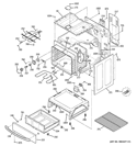 Part Location Diagram of WB15X27280 GE HANDLE AND END CAP Assembly