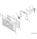 CONVECTION FAN Diagram and Parts List for  General Electric Wall Oven
