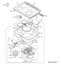 Part Location Diagram of WB27T11448 GE MODULE INDUCTION Assembly