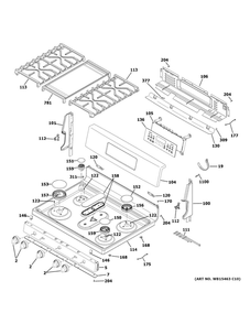 Part Location Diagram of WB07X41926 GE RC15 OVERLAY