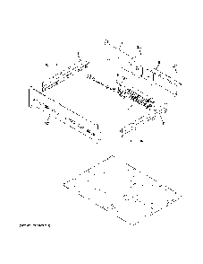 Center Spacer Diagram and Parts List for  General Electric Wall Oven