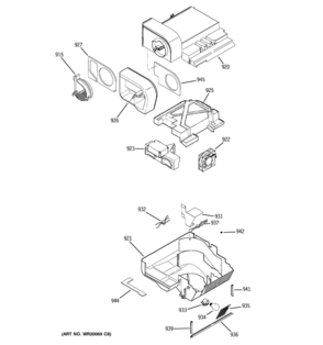 CUSTOM COOL Diagram and Parts List for CSHS6UGZFSS  General Electric Refrigerator