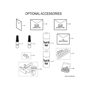 Optional Accessories 1 Diagram and Parts List for NF97U090V3C51  General Electric Furnace