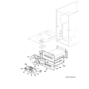 Cabinet (2) Diagram and Parts List for NF80U090S5C55  General Electric Furnace