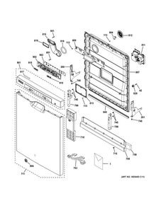 Part Location Diagram of 165D9739P025 GE Insert mini manual