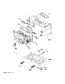 Oven cavity parts Diagram and Parts List for  General Electric Microwave