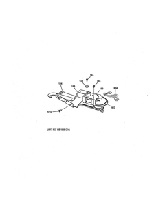 Door Lock Diagram and Parts List for  General Electric Range