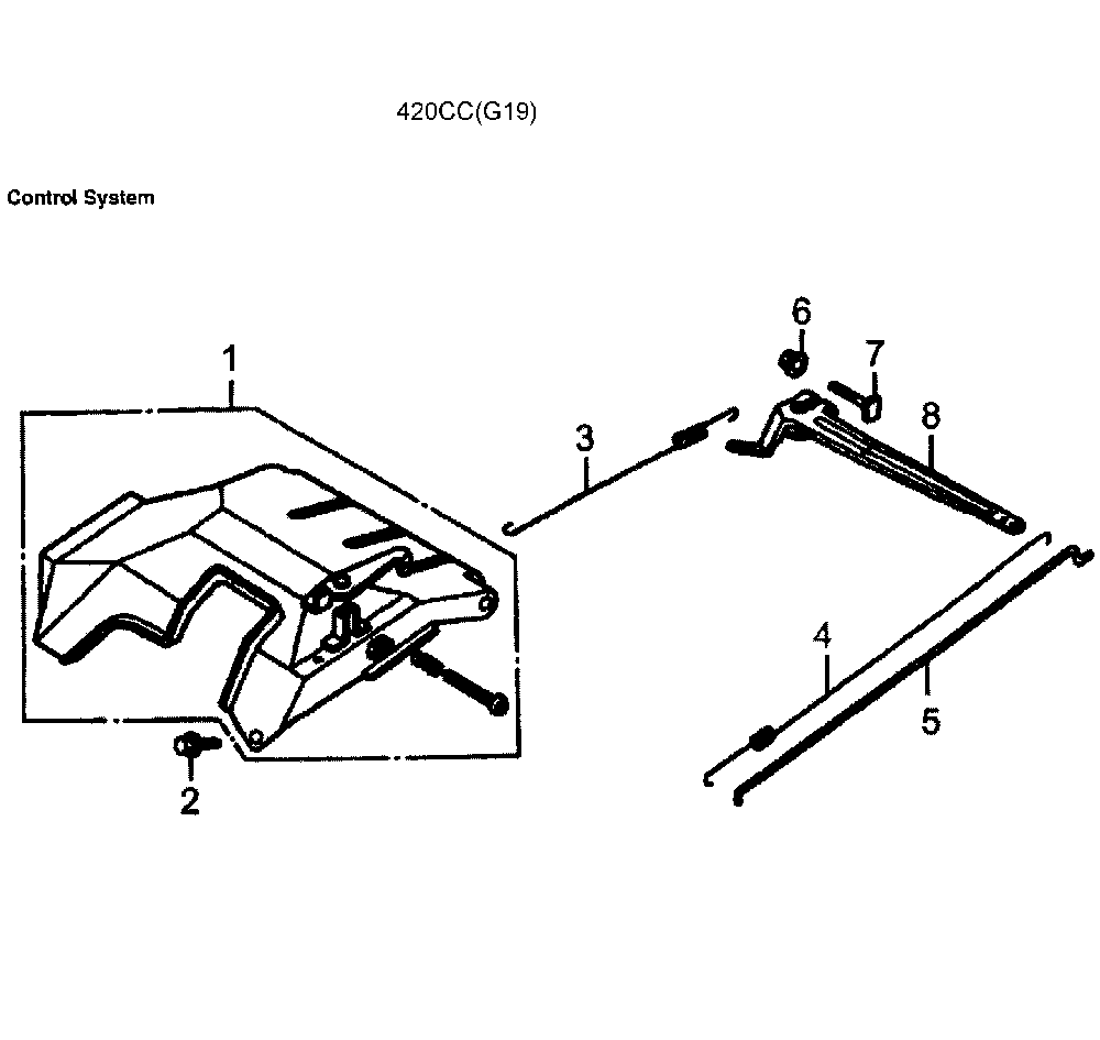 Controls Diagram and Parts List for  Generac Generator