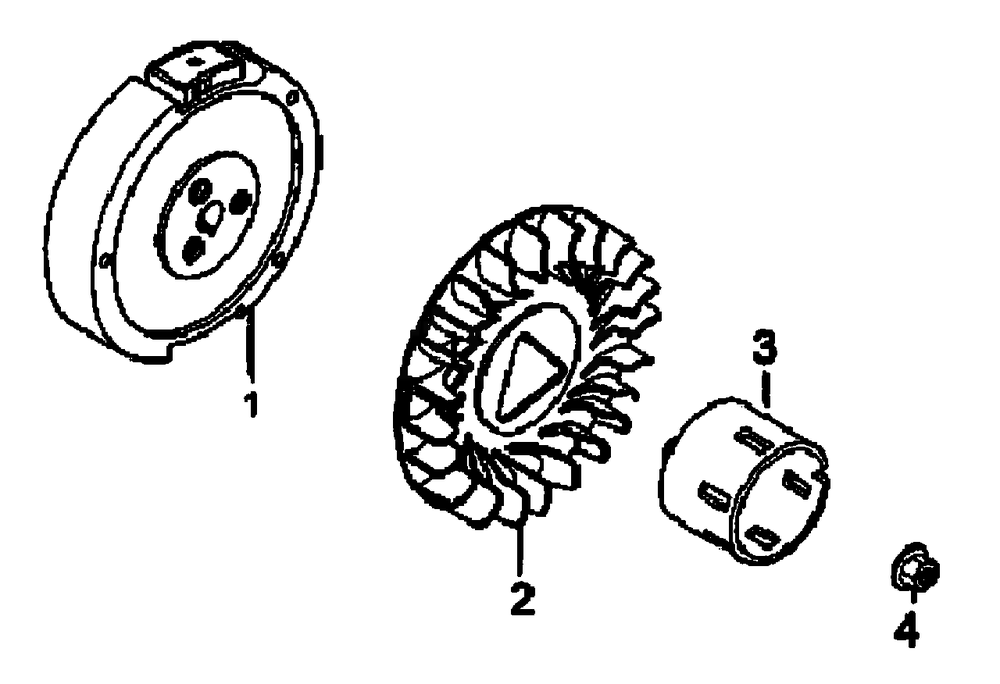 Flywheel Diagram and Parts List for (5295363 - 6049936)(2016) Generac Generator