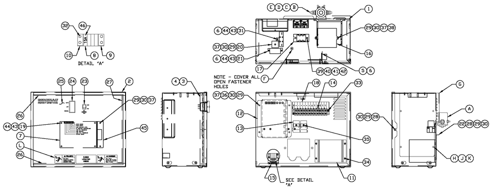 R-200 3600 Rpm Duratec Diagram and Parts List for (4363948 - 5017501)(2008) Generac Generator