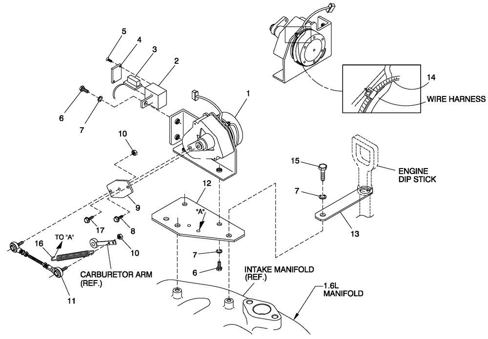Ev Governor Assembly Diagram and Parts List for (2106V19635)(2006) Generac Generator