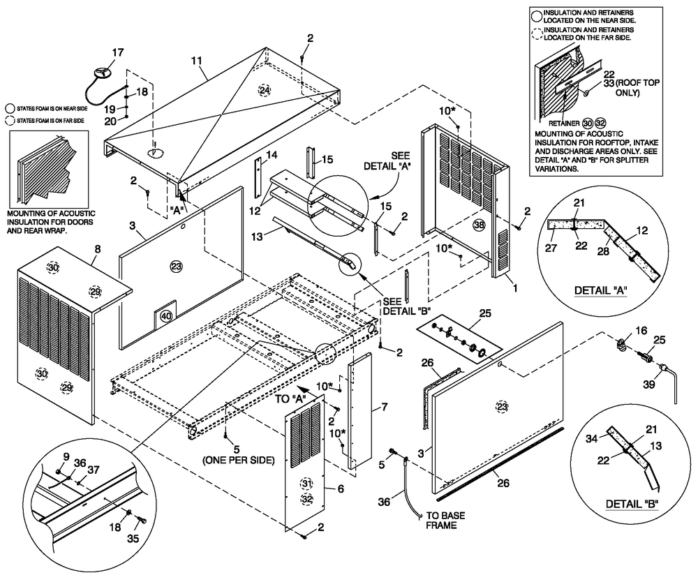 Enclosure C2 Diagram and Parts List for (4419476 - 4699682)(2007) Generac Generator