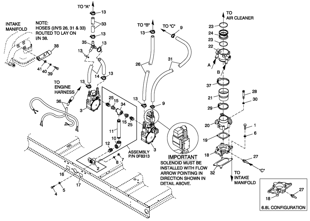 Fuel Natural Gas Ford 5.4l 80kw, 5.4l $ 6.8l 100kw Diagram and Parts List for (4249955)(2005) Generac Generator