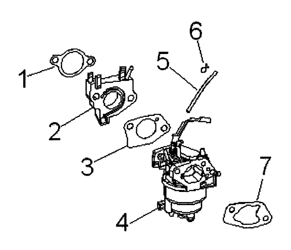 Carburetor Diagram and Parts List for (5923698A)(2015) Generac Generator