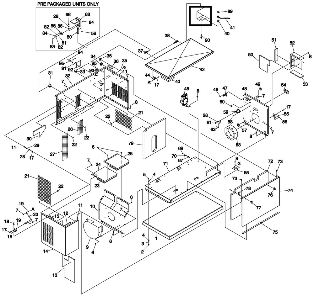 Enclosure 1 Diagram and Parts List for (0007V25841)(2007) Generac Generator