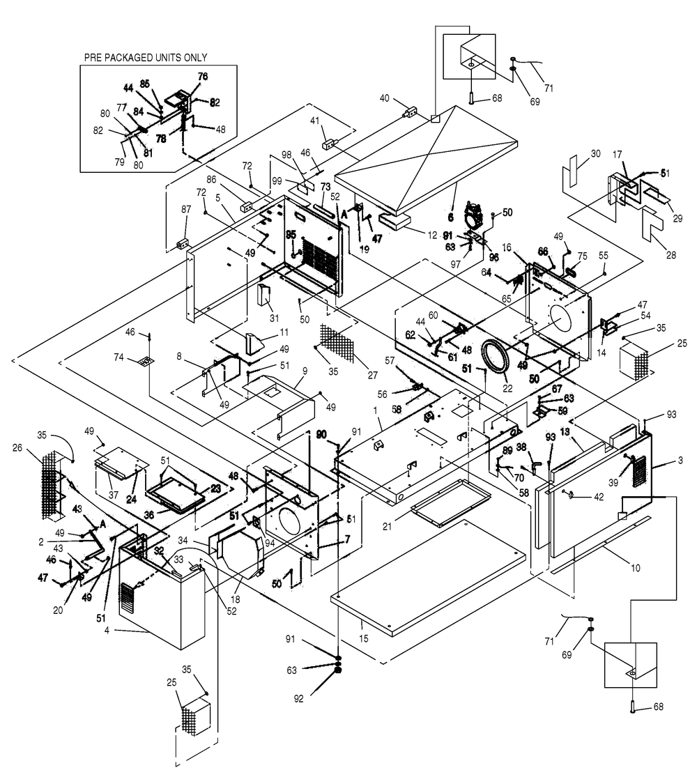 Enclosure 1 Diagram and Parts List for (3917846 - 4347137)(2006) Generac Generator