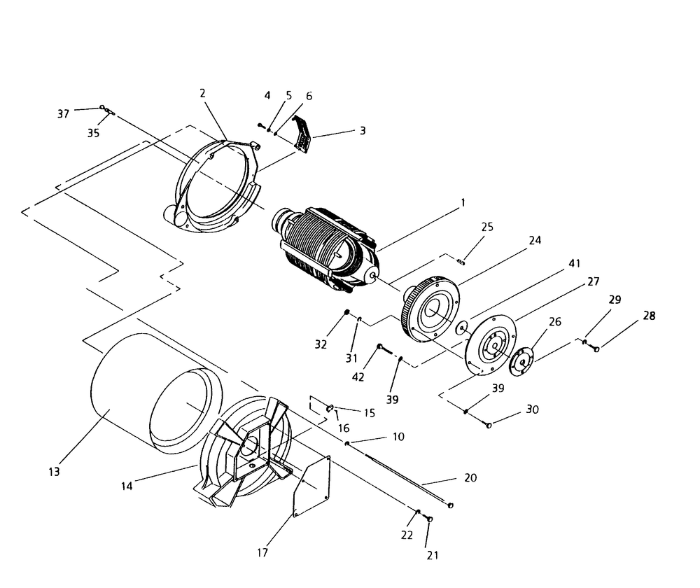 Generator Diagram and Parts List for  Generac Generator