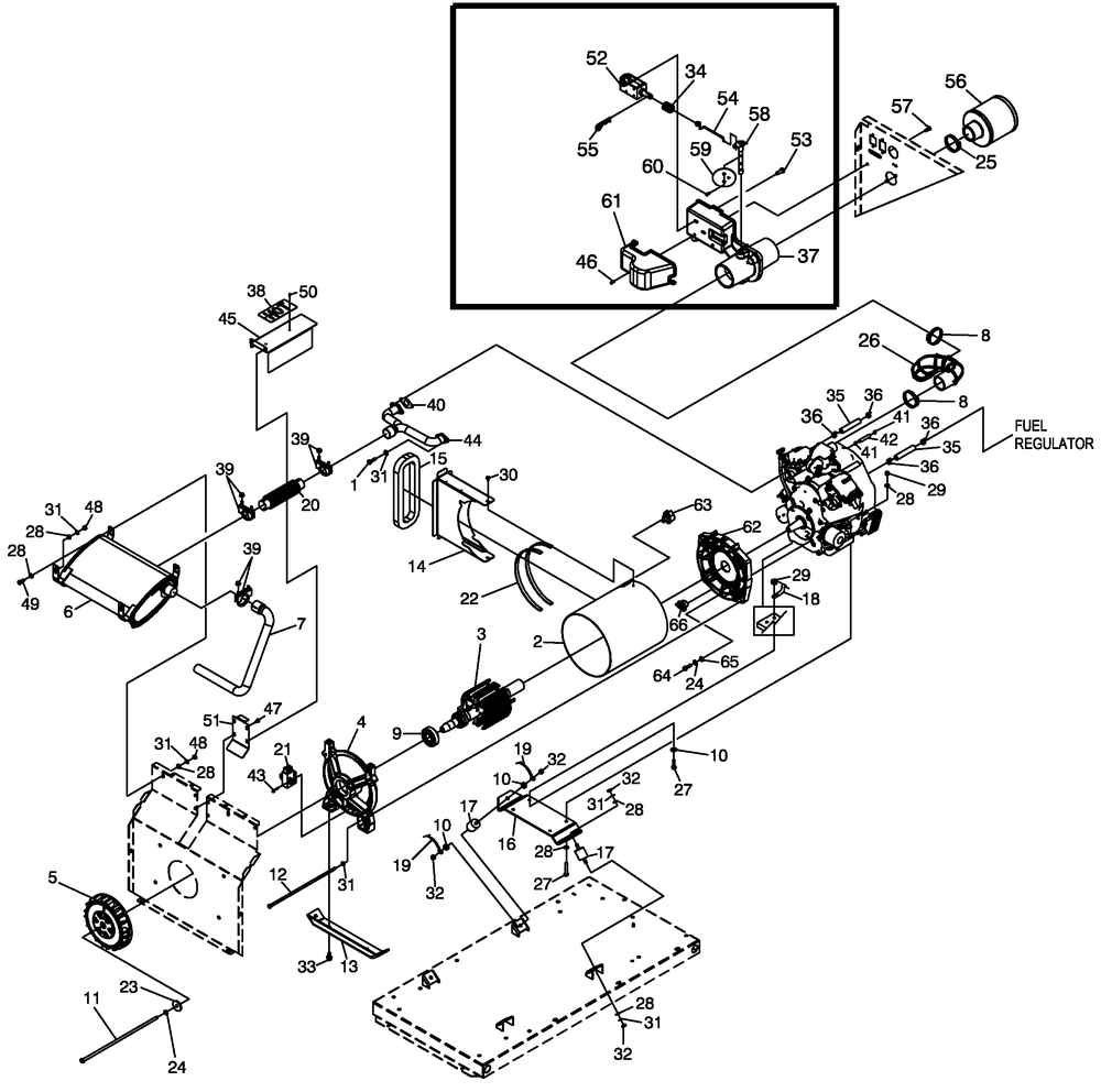 Generator 2 Diagram and Parts List for (0007V25841)(2007) Generac Generator
