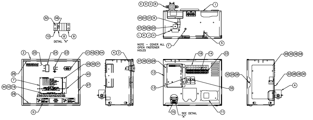 R-200 3600 Epm 1.6l Diagram and Parts List for (2007V23677)(2007) Generac Generator